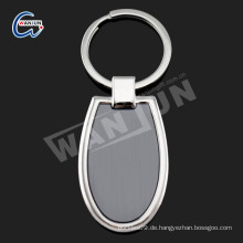 Zinklegierung keychain, Schlüsselring-Messinggussteile, ovales keychain
